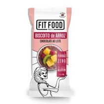 Biscoito de Arroz Com Chocolate ao Leite Sem Glúten FitFood 70g