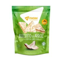 Biscoito de Arroz com Coco Vegano 60g - FHOM Alimentos Saudáveis