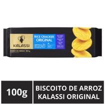 Biscoito de Arroz Importado, Kalassi, Original, Pacote 100g