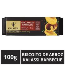 Biscoito De Arroz Importado, Kalassi, Pacote 100G, Barbecue
