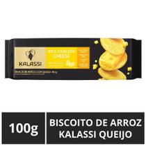 Biscoito De Arroz Importado, Kalassi, Pacote 100G, Queijo