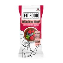 Biscoito de arroz integral com chocolate amargo Fit Food 60g