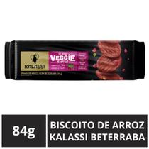 Biscoito de Arroz, Kalassi Veggie, Beterraba, Pacote 84g