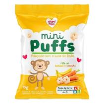 Biscoito de Arroz Mini Puffs Banana e Cenoura Zero Glúten, Integral Nhami Mami 15g