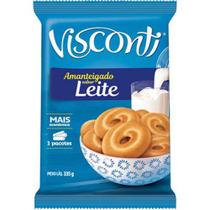 Biscoito de Leite Amanteigado KIT 2 pacotes de 335gr  Visconti