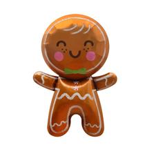 Biscoito de Natal Metalizado Balloon Gingerbread Man 64x44cm