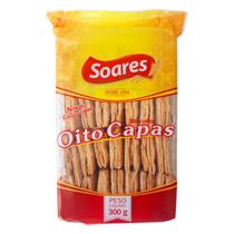 Biscoito do norte Soares 8 capas 300g Kit c/ 5 pacotes