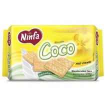 Biscoito Doce Ninfa Coco Pacote 370G Biscoito Doce Ninfa Coco Pacote 370G