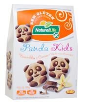 Biscoito Doce Panda Kids sabor Baunilha e Cacau Natural Life 100g - Sem Glúten e Sem Leite