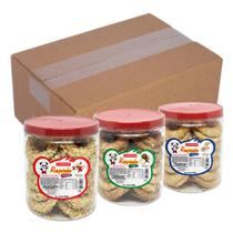 Biscoito Doce Rosquinha Pote - Caixa Mista Com 12 Potes Biscoito Doce Rosquinha Pote - Caixa Mista Com 12 Potes