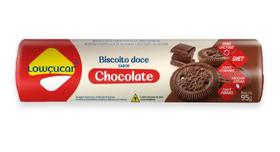 Biscoito Doce Sabor Chocolate Zero Lactose, Zero Açúcar Lowçucar 95g Biscoito Doce Sabor Chocolate Zero Lactose, Zero Açúcar Lowçucar 95g
