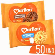 Biscoito em Sache Chocolate e Leite Marilan Bolacha -50 Und