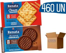 Biscoito Em Sache Renata Chocolate E Cream Cracker - 460 Und