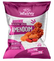 Biscoito Fit Sabor Amendoim com Whey Protein de 19g de Proteína com 45g - WheyViv Biscoito Fit Sabor Amendoim com Whey Protein de 19g de Proteína com 45g - WheyViv