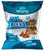 Biscoito Fit Sabor Cookies com Whey Protein de 17g de Proteína com 45g - WheyViv Biscoito Fit Sabor Cookies com Whey Protein de 17g de Proteína com 45g - WheyViv