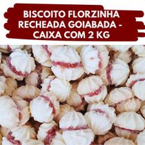 Biscoito Florzinha Recheada com Goiabada Caixa com 2 kg - Petit Four Biscoito Florzinha Recheada com Goiabada Caixa com 2 kg - Petit Four