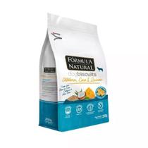 Biscoito Fórmula Natural BiscuCães Adultos de Mini e Pequeno Porte Sabor Abóbora, Coco e Quinoa 250g