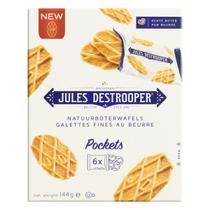 Biscoito Galettes Fines Au Beurre Pockets JULES DESTROOPER 144g Biscoito Galettes Fines Au Beurre Pockets JULES DESTROOPER 144g