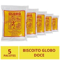 Biscoito Globo Doce, Rio De Janeiro, 5 Pacotes 30G