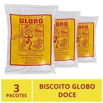 Biscoito Globo Rio de Janeiro, Doce, 3 Pacotes 30g