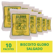 Biscoito Globo Rio de Janeiro, Salgado, 10 Pacotes 30g Biscoito Globo Rio de Janeiro, Salgado, 10 Pacotes 30g