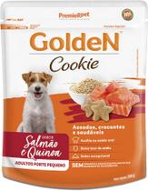 Biscoito Golden Cookie para Cães Adultos Porte Pequeno Sabor Salmão e Quinoa 350g Biscoito Golden Cookie para Cães Adultos Porte Pequeno Sabor Salmão e Quinoa 350g
