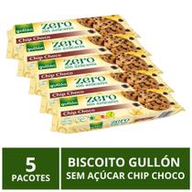 Biscoito Gullón, Chip Choco, 5 Pacotes, Sem Açúcar