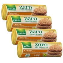 Biscoito Gullón Sem Açúcar Crocant 4 Pacotes De 280g Aveia Espanhol Importado