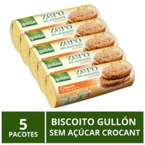 Biscoito Gullón Sem Açúcar, Crocant, 5 Pacotes de 280g Biscoito Gullón Sem Açúcar, Crocant, 5 Pacotes de 280g