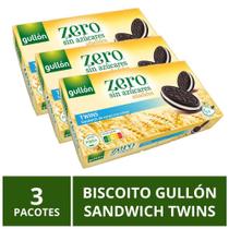 Biscoito Gullón Sem Açúcar, Sandwich Twins, 3 Pacotes