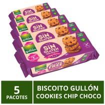 Biscoito Gullón Sem Glúten Cookie Chip Choco 5 Pacotes 130g