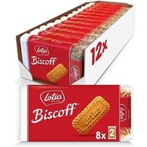 Biscoito Importado Belga Lotus Biscoff Caixa 12 Pacotes 124g