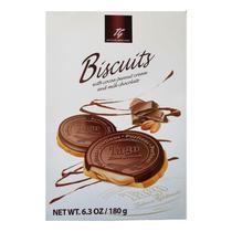 Biscoito Importado Recheio Pasta Amendoim C/ Chocolate Belga