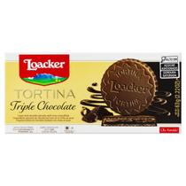 Biscoito Importado Tortina Triple Chocolate 63 Gr Loacker