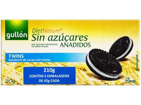 Biscoito Importado Twins Cacau Baunilha Gullon 210G Sem Açúcar