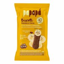 Biscoito Infantil Papapá Biscotti Banana e Cacau 60g