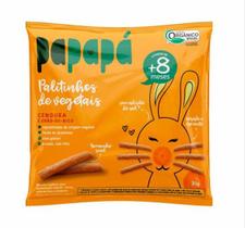 Biscoito Infantil Papapá Orgânico Cenoura Palitinhos 20g