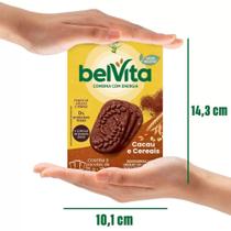 Biscoito Integral Belvita Cacau e Cereais Kit 5 caixas 75g