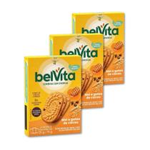 Biscoito Integral Belvita Mel e Cacau Kit 3 caixas 75g Biscoito Integral Belvita Mel e Cacau Kit 3 caixas 75g