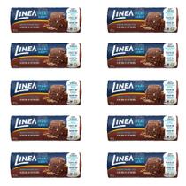 Biscoito Integral Linea Cacau E Cereais Kit 10 Pacotes 120G