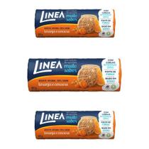 Biscoito Integral Linea Laranja E Cenoura Kit 3 Pacotes 100G