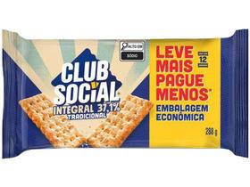 Biscoito Integral Tradicional Club Social - Embalagem Econômica 24g Cada 12 Unidades