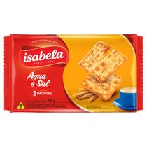 Biscoito Isabela Água e Sal 350g Biscoito Isabela Água e Sal 350g