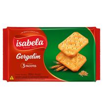 Biscoito Isabela Cream Cracker Gergelim 350g Biscoito Isabela Cream Cracker Gergelim 350g