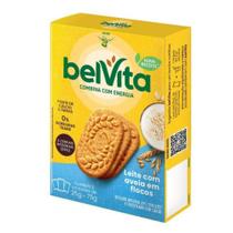 Biscoito Leite e Aveia Multipack 75g com 3 Unidades de 25g BelVita Biscoito Leite e Aveia Multipack 75g com 3 Unidades de 25g BelVita
