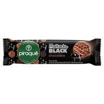 Biscoito Leite Maltado Piraquê Black Cobertura Chocolate 80g