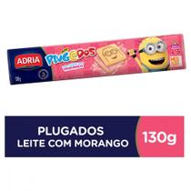 Biscoito Leite Recheio Morango Meu Malvado Favorito Adria Plugados 130g