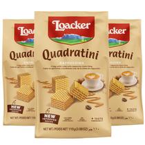 Biscoito LOACKER Quadratini Cappuccino 110g (3 unidades)
