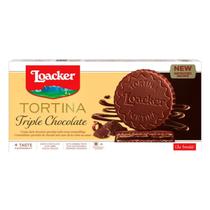 Biscoito Loacker Tortina Triple Chocolate 63G (3X21G)
