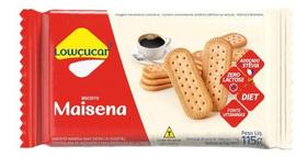 Biscoito Lowçucar Maisena 115g Zero Açucar Diet Sem Lactose